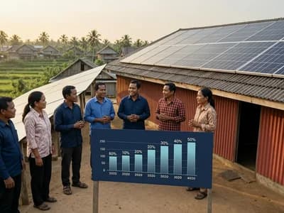 Ilustrasi editorial: Desa Energi Bersih Butuh Akses Kredit dan Regulasi yang Lebih Berpihak
